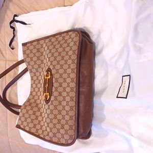 Genuine  leather Gucci bag